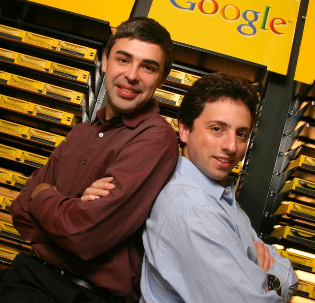 Ларри Пейдж (слева) и Сергей Брин, основатели Google
