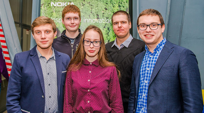 Студенты факультета – победители олимпиады Nokia