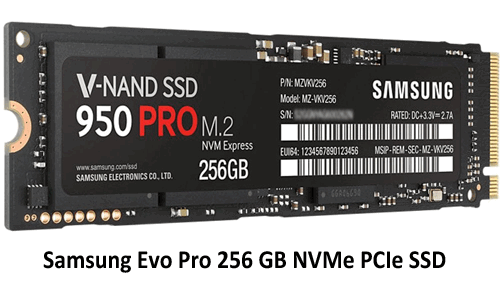Рисунок 4. Samsung Evo Pro 256 GB NVMe PCIe SSD